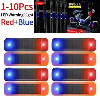 Мини светодиодный автомобильный предупреждающий свет на солнечной энергии, ночная охранная имитация сигнализации, беспроводная противоугонная предупреждающая лампа, мигающая имитация сигнализации