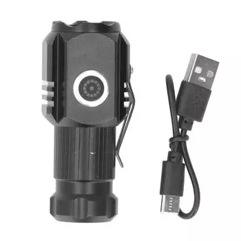 Мини светодиодный фонарик 5 режимов USB перезаряжаемый портативный супер яркий фонарь для дома и улицы