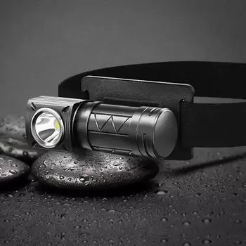 Мини светодиодный налобный фонарь USB перезаряжаемый 16340 аккумуляторный фонарь 1000 люмен 5 режимов головной фонарик фонарь для рыбалки охоты кемпинга