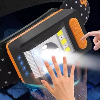 Мини светодиодный перезаряжаемый налобный фонарь высокой мощности, мини-фара с USB-датчиком C, передний свет для работы на рыбалке