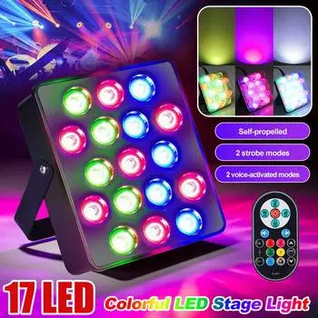 Мини светодиодный плоский Par свет полноцветный 10 Вт RGB звуковой активируемый Dj свет USB Dmx Uplight для диско-вечеринки светодиодный танцпол в помещении лампа US PLUG