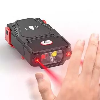 Мини-светодиодный сенсорный налобный фонарь, супер яркий шляпный зажим, налобный светильник, фара для рыбалки, USB аккумуляторная, регулируемый угол, налобный фонарь для кемпинга чёрный