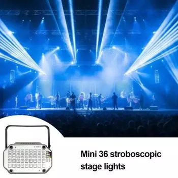 Мини светодиодный стробоскоп с ручкой, супер яркий, регулируемый, многоцветный, активируемый звуком, для диско-вечеринки US Plug White Light.