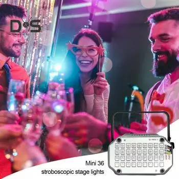 Мини светодиодный стробоскоп с ручкой, супер яркий, регулируемый, многоцветный, активируемый звуком, диско-вечеринка, мигающий стробоскоп US Plug White Light.