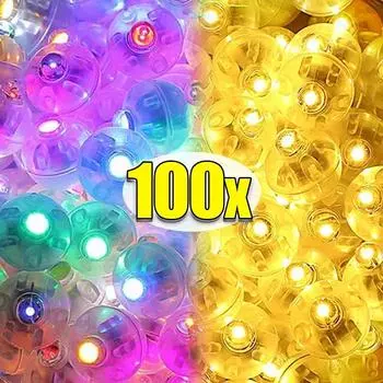 Мини светодиодный воздушный шар водонепроницаемый вспышка стакан шар лампа светящийся светодиодный фонарь для фонаря свадьба день рождения рождественская вечеринка украшение 10PCS теплый белый