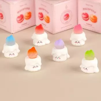 Мини-светящаяся свеча, детская статуэтка, микроландшафт, украшение для стола, приборная панель автомобиля, украшения для дома и сада A1