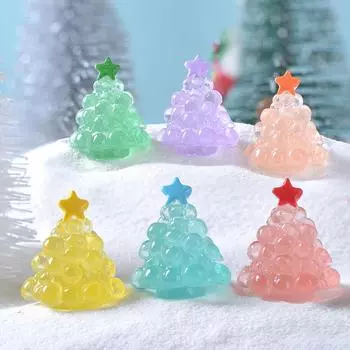 Мини-светящееся украшение на рождественскую елку, украшение на микроландшафт, миниатюрное украшение для сада, аксессуары для украшения дома ONESIZE