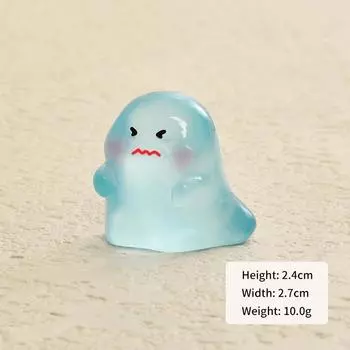 Мини светящийся Хэллоуин Призрак Украшение Мультфильм Кукла Микро Пейзаж Кукольный Дом Модель Автомобиля Интерьер Домашнего Рабочего Стола Украшение