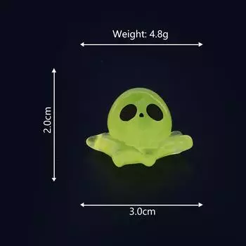 Мини светящийся Хэллоуин украшение летучая мышь тыква скелет призрак микро пейзаж кукольный домик модель автомобиля интерьер домашнего рабочего стола украшение A9