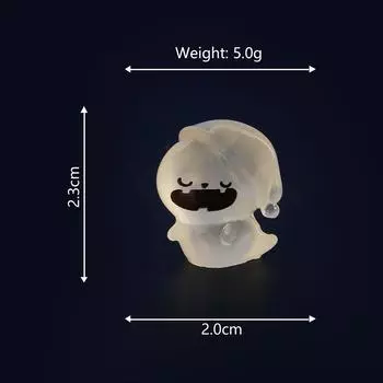Мини светящийся Хэллоуин украшение летучая мышь тыква скелет призрак микро пейзаж кукольный домик модель автомобиля интерьер домашнего рабочего стола украшение