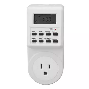 Мини-таймер для розетки для помещений, цифровой таймер обратного отсчета, розетка, таймерный выключатель питания для помещений с обратным отсчетом