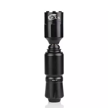 Мини-тату-машинка, комплект, вращающаяся ручка для татуировки с разъемом RCA, 1300 мАч, беспроводной источник питания, наборы для татуировок чёрный