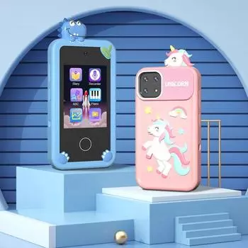 мини-телефон, умные часы, игрушечный телефон, игрушечный телефон, обучающая машина, изучение английского языка, аудиорассказ, раннее образование, музыкальный проигрыватель, игры, играть в игры. синий