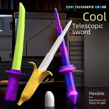 Мини-телескопический меч самурая, декомпрессионная игрушка