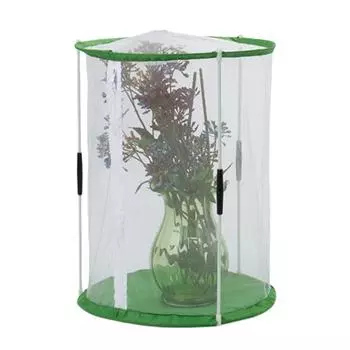 Мини-теплица для обитания бабочек для внутреннего и наружного наблюдения. Прочная многоразовая цилиндрическая клетка с видимой сеткой. 40cm