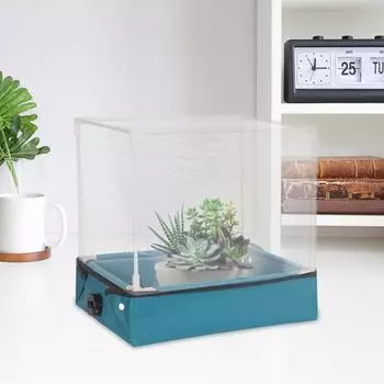 Мини-теплица, переносная маленькая теплица с прозрачным покрытием, легко собираемое укрытие для растений с рамой для цветов и суккулентов белый