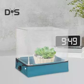 Мини-теплица, переносная маленькая теплица с прозрачным покрытием, легко собираемое укрытие для растений с рамой для цветов и суккулентов белый