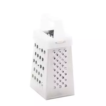 Мини-терка из нержавеющей стали с четырьмя сторонами, многоцелевой овощерезка, 4 лезвия, бытовая терка-контейнер