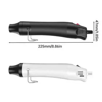 Мини-термофен 160-300°C, регулируемый мягкий керамический термофен, самодельный термоусадочный пистолет, ремонт мобильных телефонов, пайка плат