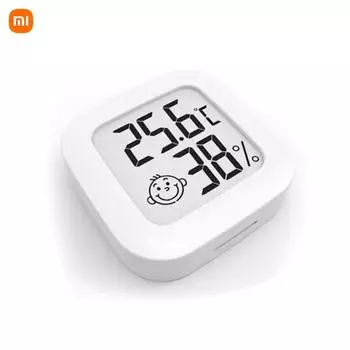 Мини-термометр XIAOMI MMC для детской комнаты, винная комната, цифровой ЖК-датчик температуры, гигрометр белый