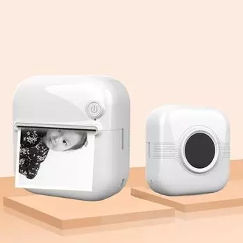 Мини-термопринтер A33 с рулоном наклеек Bluetooth-совместимые фотографии Чеки Заметки Списки Этикетка Памятка QR-код Портативный карманный принтер для iOS