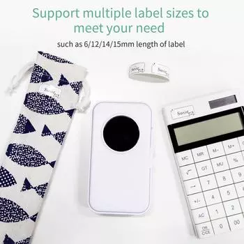 Мини-термопринтер для этикеток AIMO D35, карманная машина «все в одном» с клейкой биркой BT Connect with 3 label rolls