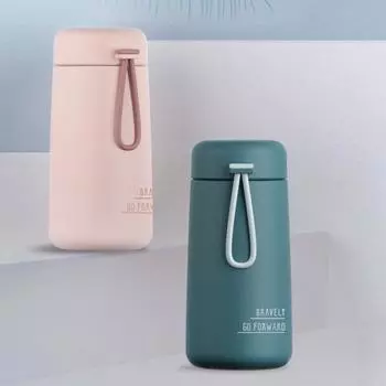 Мини-термос 280 мл, белая карманная чашка из нержавеющей стали, термокружка для кофе, термос, термос, грелка, детский подарок 280ml