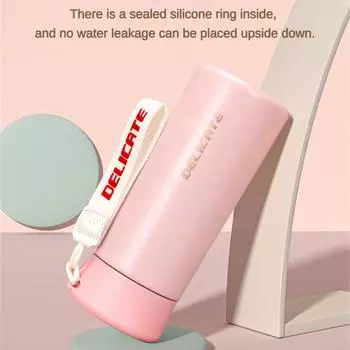 Мини-термос, большая емкость, очень прочная изоляция, прямой доступ к напиткам, симпатичный дизайн, легко носить с собой, студенческая чашка, легко чистить 350ml