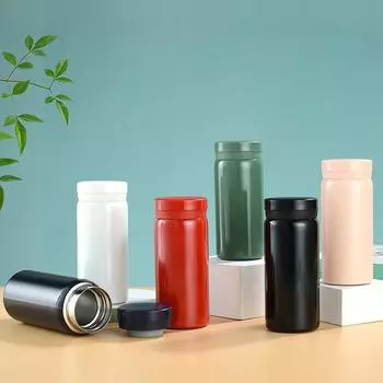 Мини-термос из нержавеющей стали, симпатичная и удобная, маленькая и изящная карманная чашка для воды, для автомобиля, простая и удобная чашка 200ML