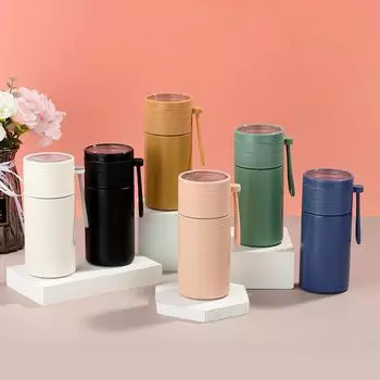 Мини-термос малой емкости для мужчин и женщин, офисные чайные чашки 280ML розовый