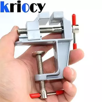 Мини-тиски для верстака 3,5 дюйма, универсальные настольные тиски для дома, алюминиевые мини-тиски для ювелиров, настольные тиски для самостоятельного изготовления, бытовые тиски с плоским зевом, инструмент