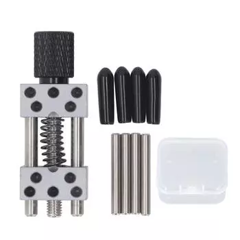 Мини-тиски, зажим высокой точности, регулируемый, максимальный диаметр зажима 3 см, металл, удобный для изготовления ювелирных изделий