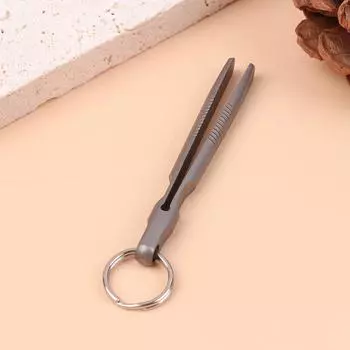 Мини-титановый пинцет Tc4, зажим из титанового сплава, портативный пинцет, кусачки, карманный инструмент для ухода за повседневным использованием