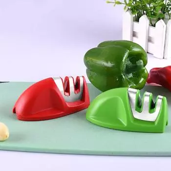 Мини-точилка для ножей, точилка для ножей, ручной многофункциональный инструмент для быстрой заточки с кухонными ножами, аксессуары, гаджет S