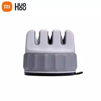 Мини-точилка для ножей Xiaomi HUOOU, ремонтируемый точильный камень, тройное колесо, точилка для точильного камня, портативный инструмент для заточки M белый