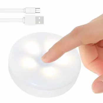 Mini Touch RTSU перезаряжаемая батарея питание шкафа освещение шкаф магнитный везде светодиодный ночной беспроводной под шкафом диммируемый кран нажатием лампа