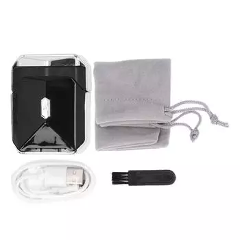 Мини-триммер для бороды для мужчин из цинкового сплава IPX7 водонепроницаемая дорожная портативная машинка для стрижки волос со съемным M