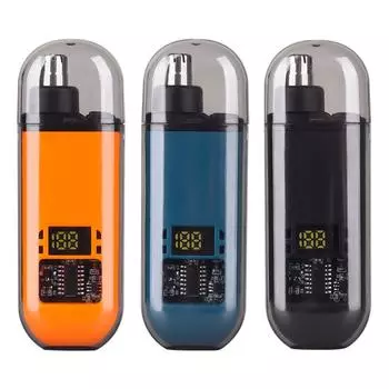 Мини-триммер для бровей, портативный триммер для чистки ушей и лица, электрический триммер для носа, унисекс оранжевый