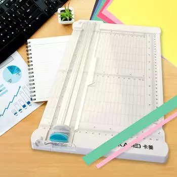 Мини-триммер для бумаги, гильотинный резак, настольный станок для резки бумаги с защитной режущей головкой, боковая линейка для фотографий крафт-бумаги