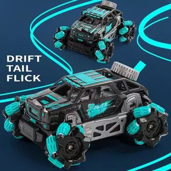 Мини-трюковой дрифт-автомобиль с дистанционным управлением, чувствительный к жестам, полноприводный гоночный автомобиль для детей, электрическая игрушка синий
