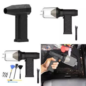 Mini Turbo Jet Fan Rechargeable Electric Air Blower Handheld Duct Fan Air Duster for Computer Keyboard Outdoors Car Home