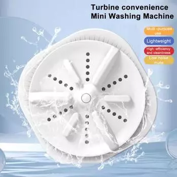 Мини-турбо-стиральная машина с 3 передачами, энергосберегающая портативная USB-мини-турбо-стиральная машина для домашних путешествий фиолетовый