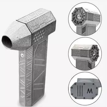 Мини турбореактивный вентилятор 110000 об/мин 45 м/с USB перезаряжаемый бесщеточный мотор фен мощный вентилятор с высокоскоростным канальным вентилятором B чёрный