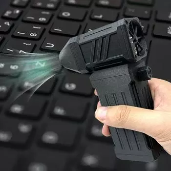 Мини-турбовентилятор с регулируемой скоростью вращения, небольшой турбореактивный вентилятор, 110000 об/мин, мощный вентилятор, 45 м/с, встроенный аккумулятор, очиститель клавиатуры компьютера