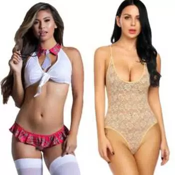 Мини-юбка LADYSTA, женский бело-красный костюм для ролевых игр для школьниц и женское плюшевое платье, кукла бежевого цвета, свободный размер ( S M L)