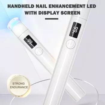 Мини УФ-лампа для ногтей, сушилка, портативная USB перезаряжаемая светодиодная лампа для быстрого высыхания ногтей, ручная маникюрная лампа для гель-лака белый