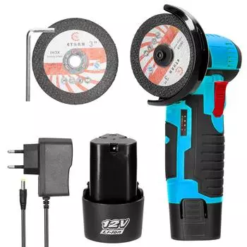 Мини угловая шлифовальная машина, щеточная нарезная машина, 12 В, беспроводная, небольшая полировальная машина, режущая портативная полировальная машина, дом с пильным полотном
