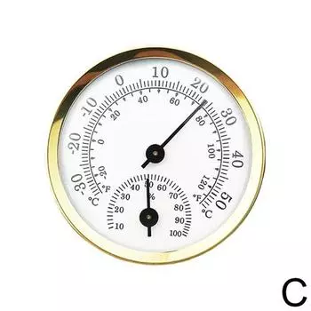 Мини-указатель типа термометр-гигрометр для помещения, электронный измеритель температуры и влажности, датчик для домашнего термометра золотистый