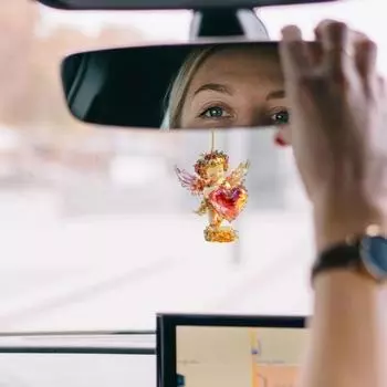 Мини-украшение для дома ко Дню святого Валентина, розовый кулон в виде любви, креативный брелок в виде эльфа-ангела, небольшие подарки Style1