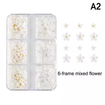 Мини-украшение для ногтей в виде цветка, жемчуга, стальных шариков, смешанное разноцветное, разного размера, полимерный шарм для ногтей, для энтузиастов нейл-арта, высокое качество